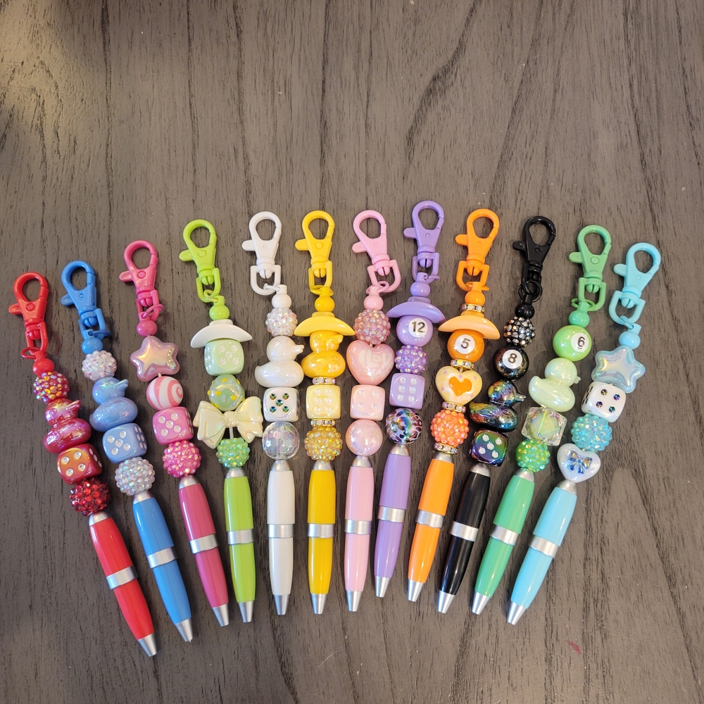 Pens Mini Beaded Lucky Ducky Dice Bunco Farko Billards Pool Festival 2 For 15.!
